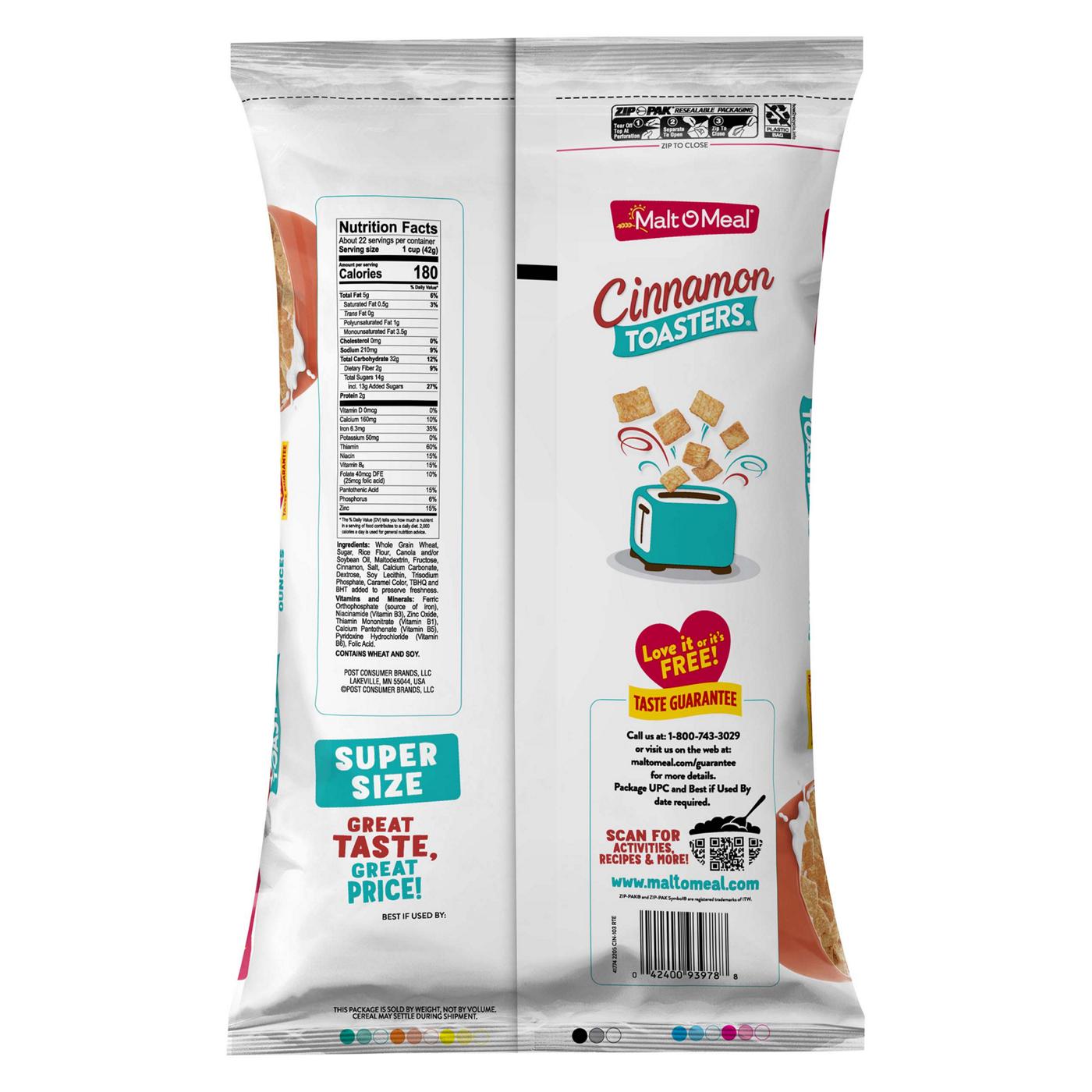 Malt-O-Meal Cinnamon Toasters Cereal Bag; image 4 of 4