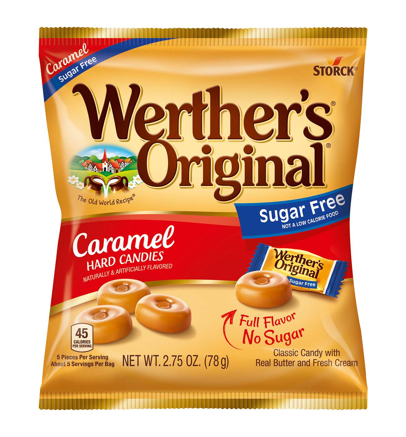 Werther's Original Sugar Free Caramel Hard Candies; image 1 of 2