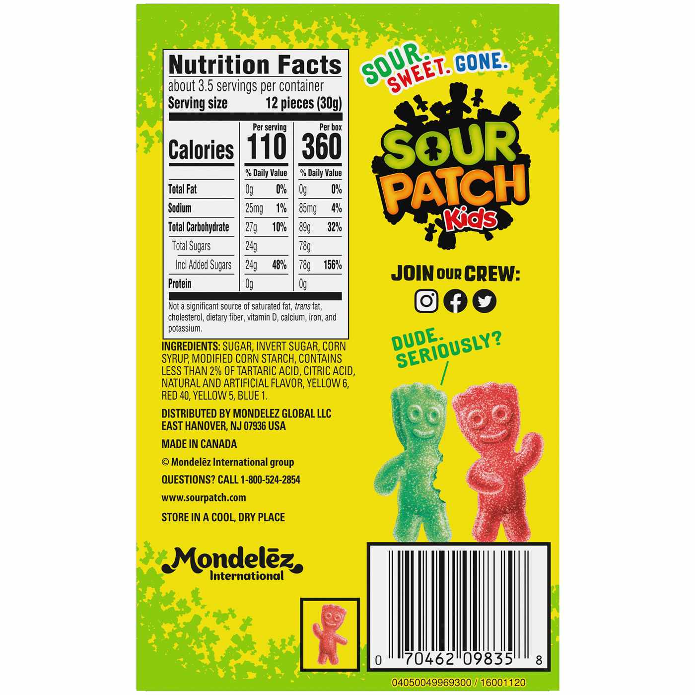 Sour Patch Kids Soft & Chewy Candy Theater Box; image 7 of 8