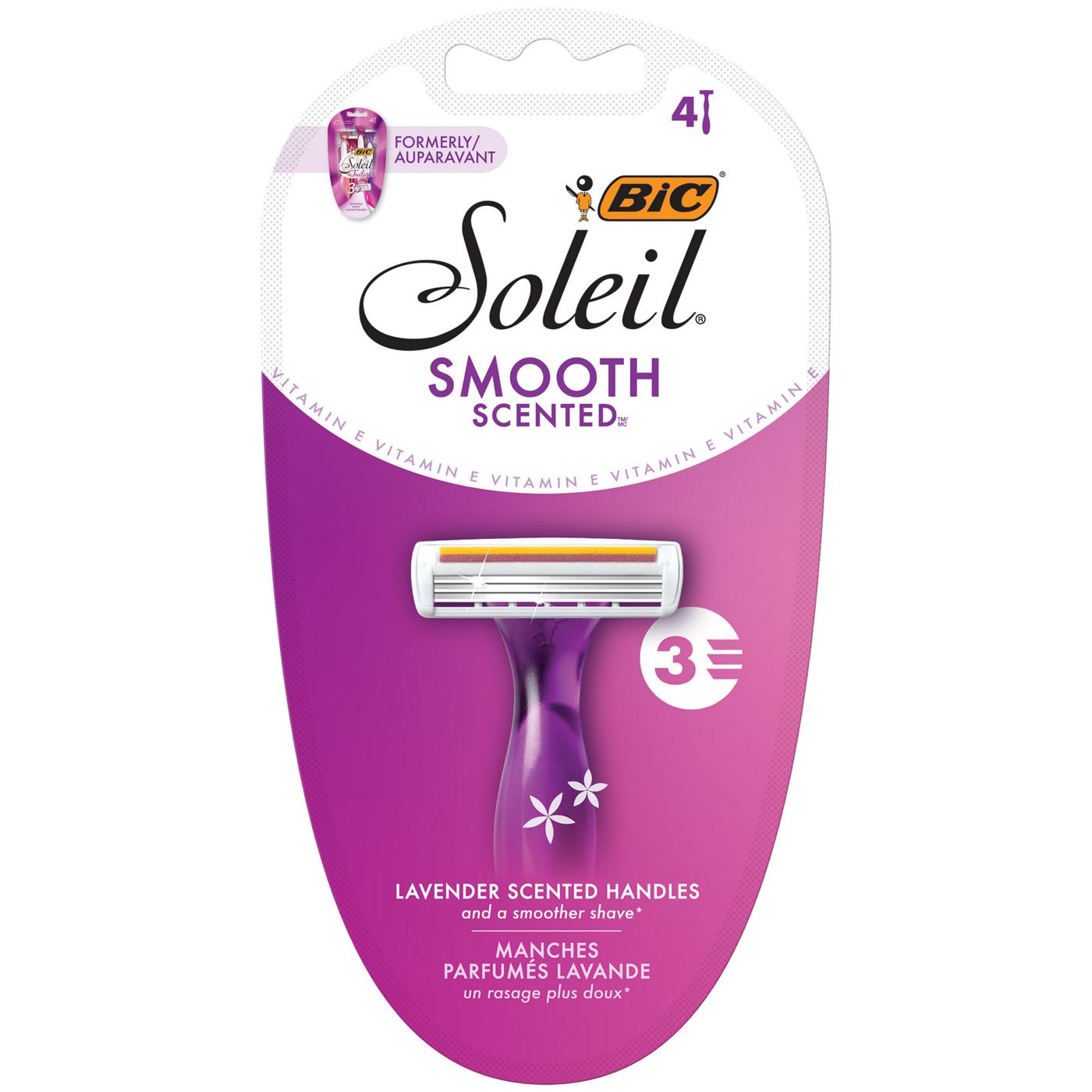 BIC Soleil Smooth 3 Blades Razors - Lavender; image 1 of 2