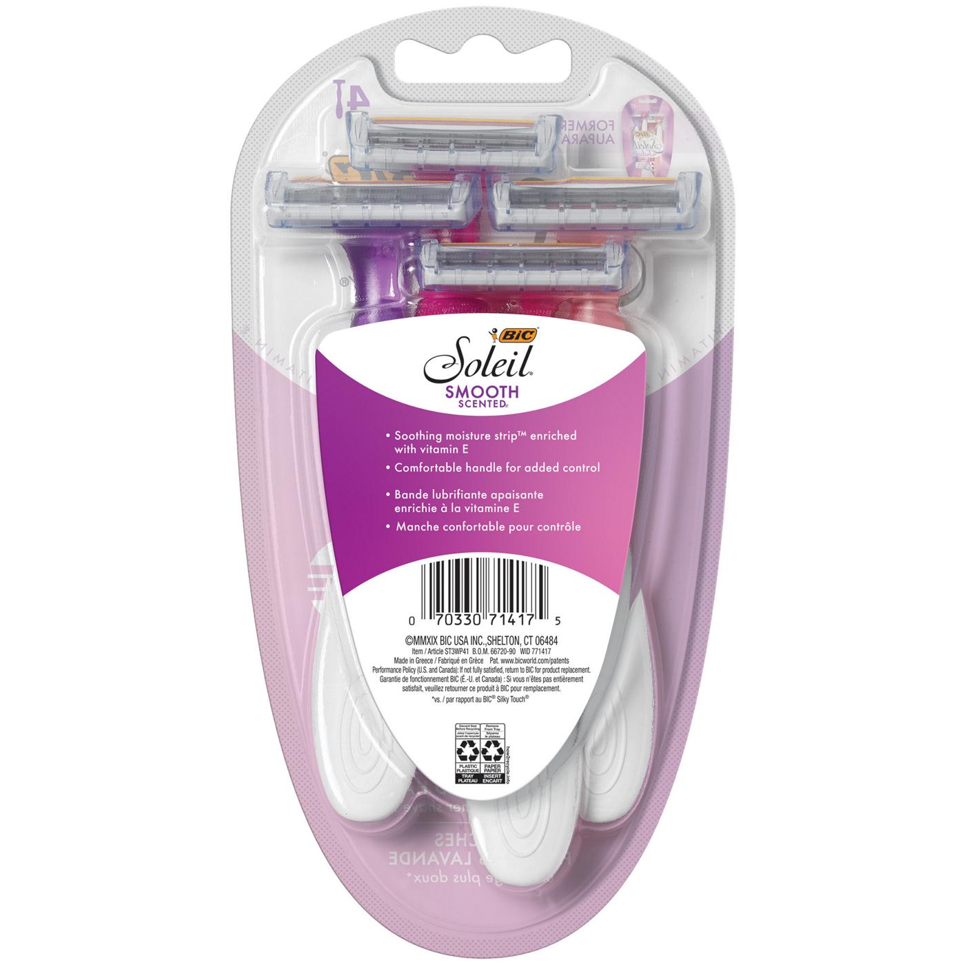 BIC Soleil Smooth 3 Blades Razors - Lavender; image 2 of 2