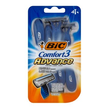 BIC Comfort 3 Advance Disposable Razor, 4 ct
