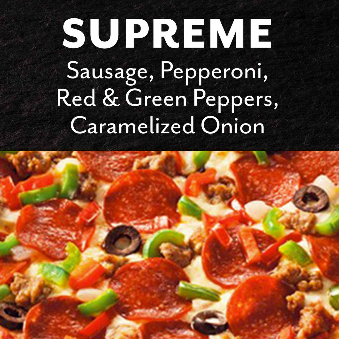DiGiorno Cheese Stuffed Crust Frozen Pizza - Supreme; image 2 of 6