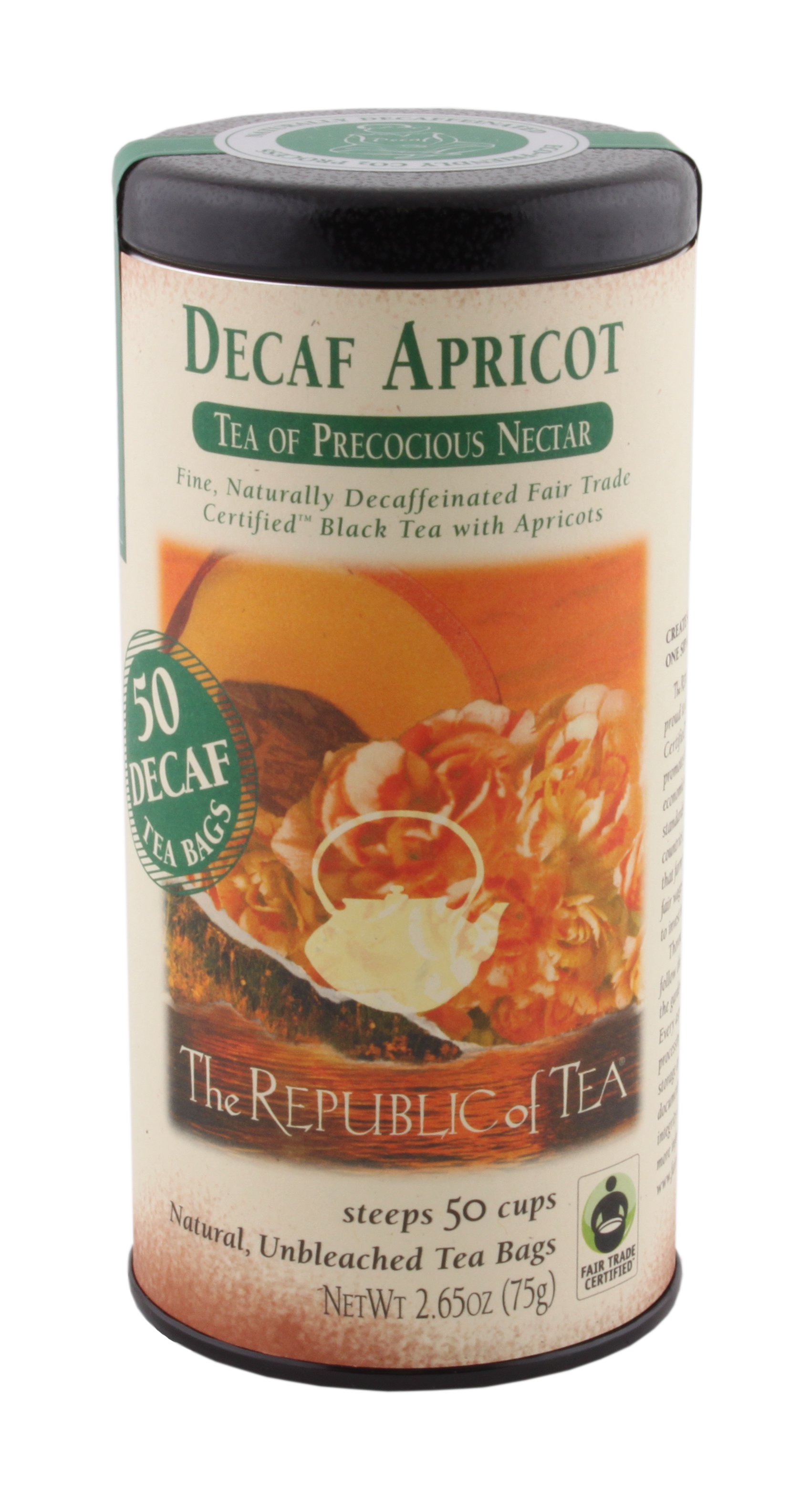 The Republic of Tea Decaf Apricot Black Tea Bags Shop Tea at HEB