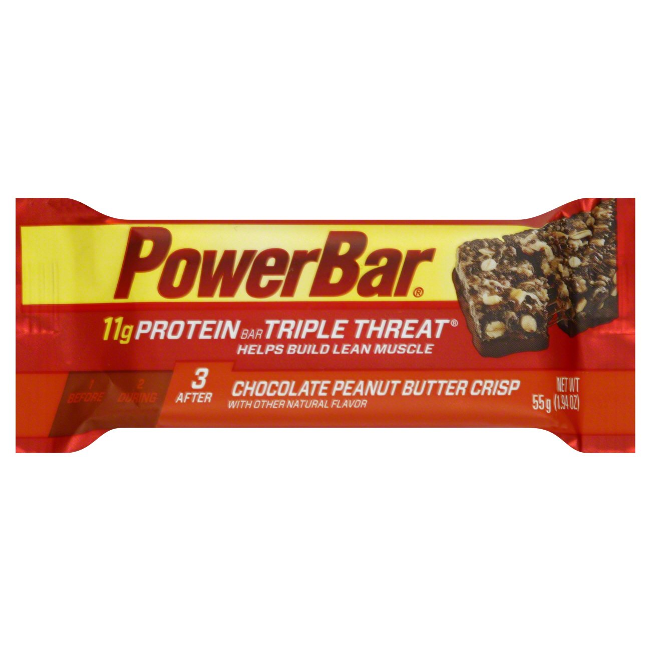 PowerBar Triple Threat Chocolate Peanut Butter Crisp Protein Bar Shop