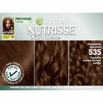Garnier Nutrisse Nourishing Hair Color Creme - 535 Med Gold Mahogany Brown (Chocolate Caramel)