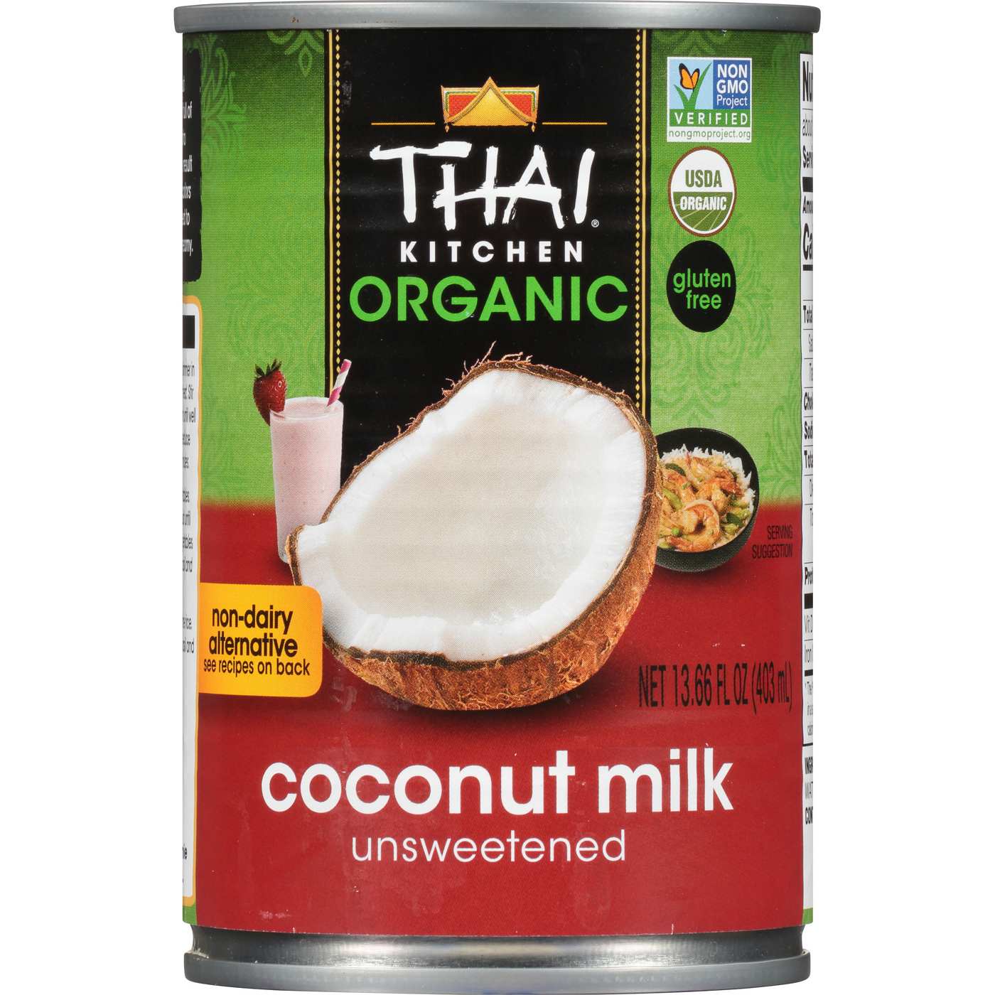 Thai Kitchen Organic Unsweetened Coconut Milk; image 1 of 9