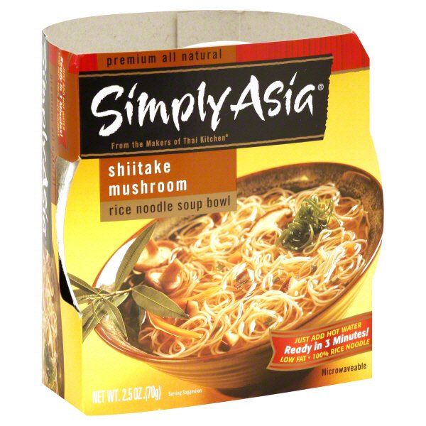 Simply Asia Shiitake Mushroom Rice Noodle Soup Bowl Shop Soups