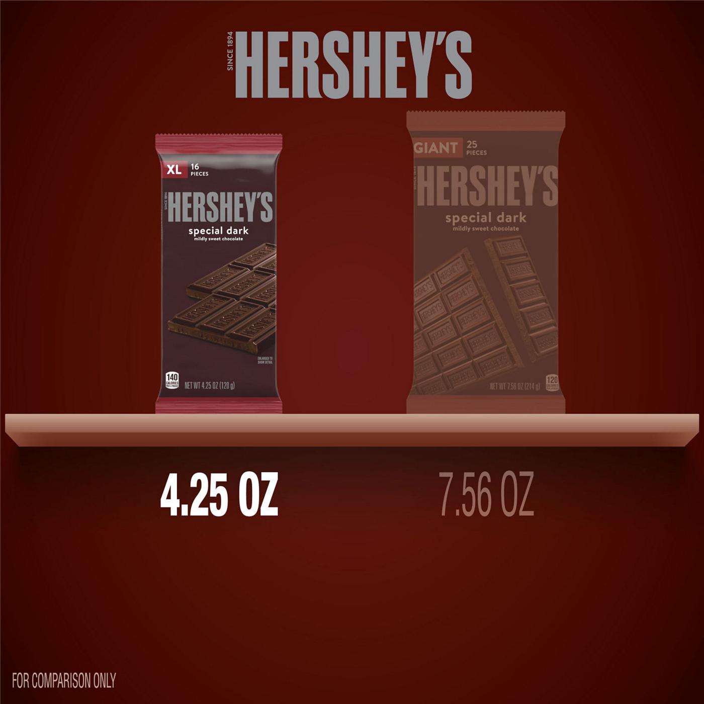 Hershey's Special Dark Mildly Sweet Chocolate XL Candy Bar; image 7 of 7
