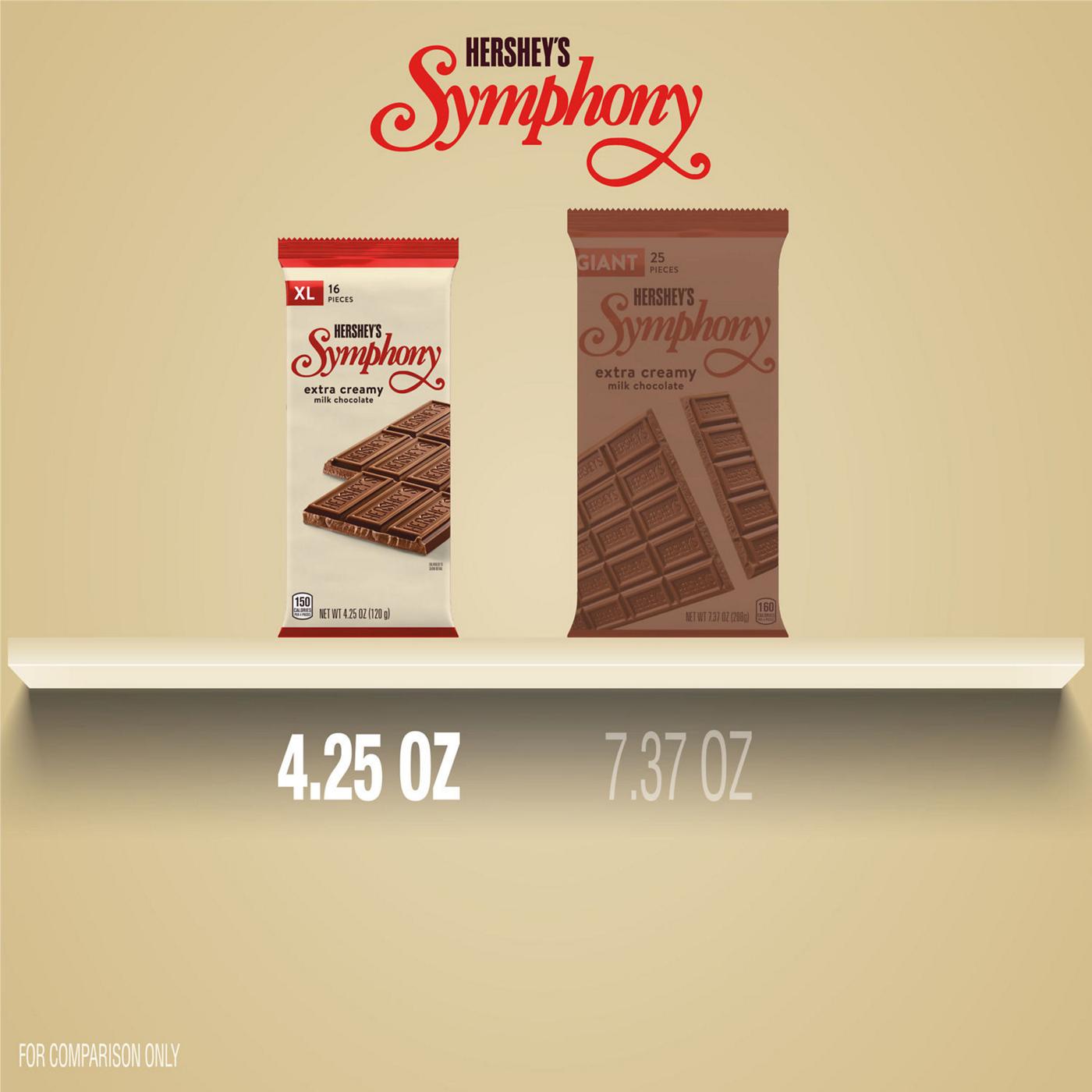 Hershey's Symphony Extra Creamy Milk Chocolate XL Candy Bar, 16 pc; image 5 of 7