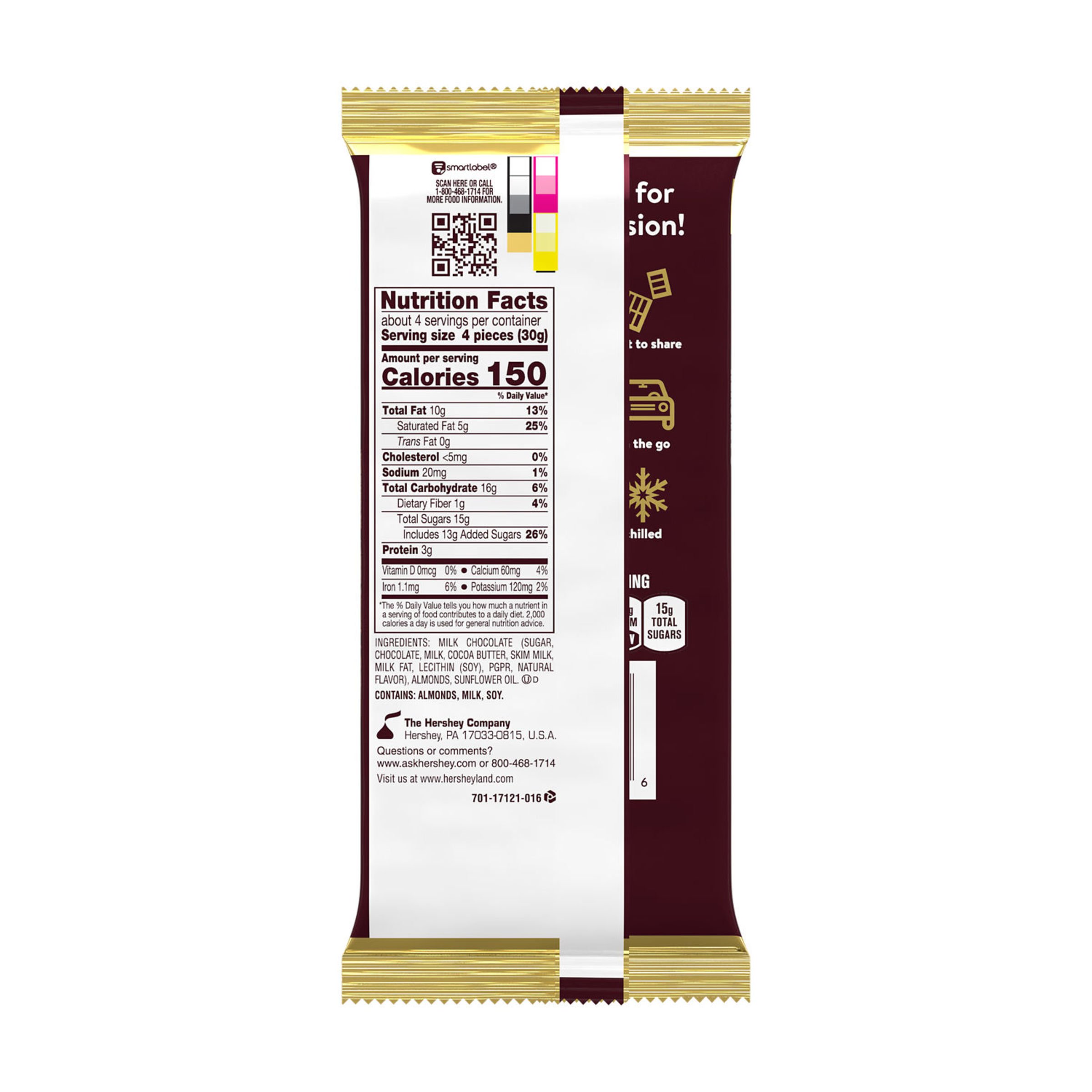 Hershey's Milk Chocolate Extra Large Candy Bar Full size Bar - Shop Candy  at H-E-B