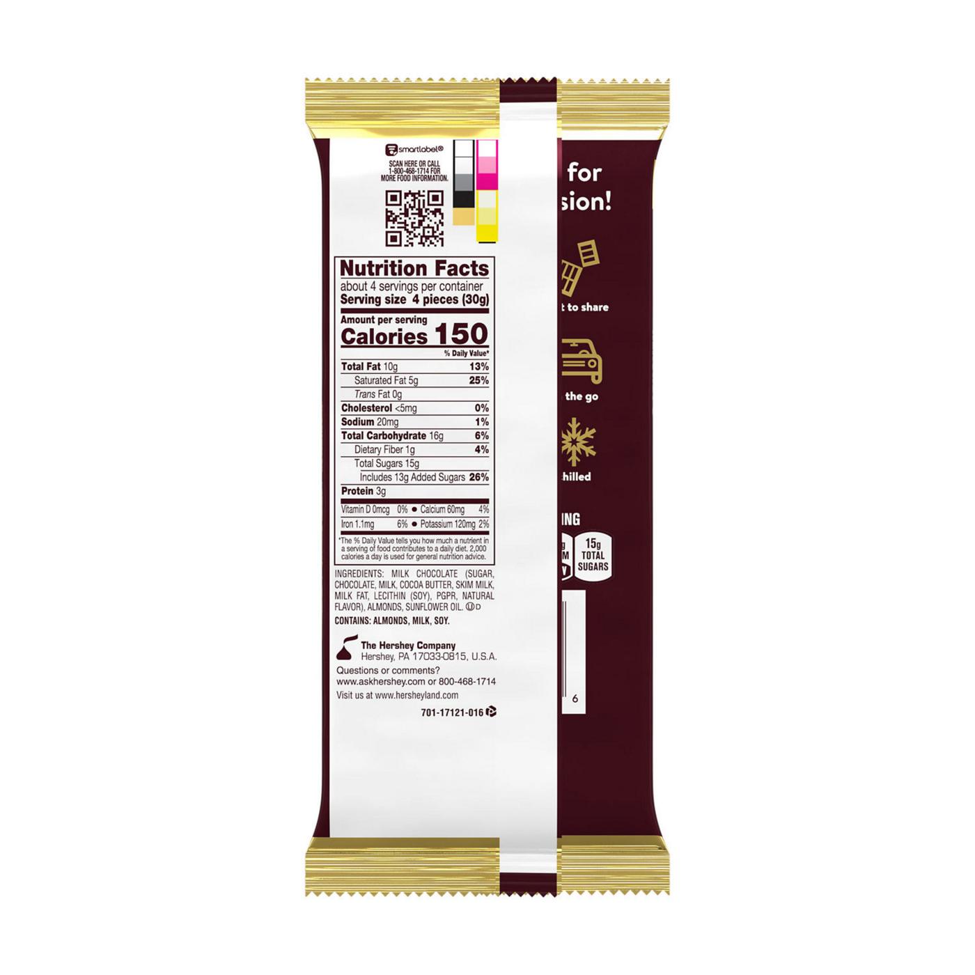 Hershey's Milk Chocolate with Almonds XL Candy Bar; image 2 of 7