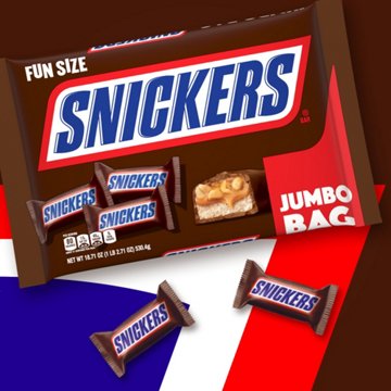 Snickers Chocolate Fun Size Candy Bars - Jumbo Bag