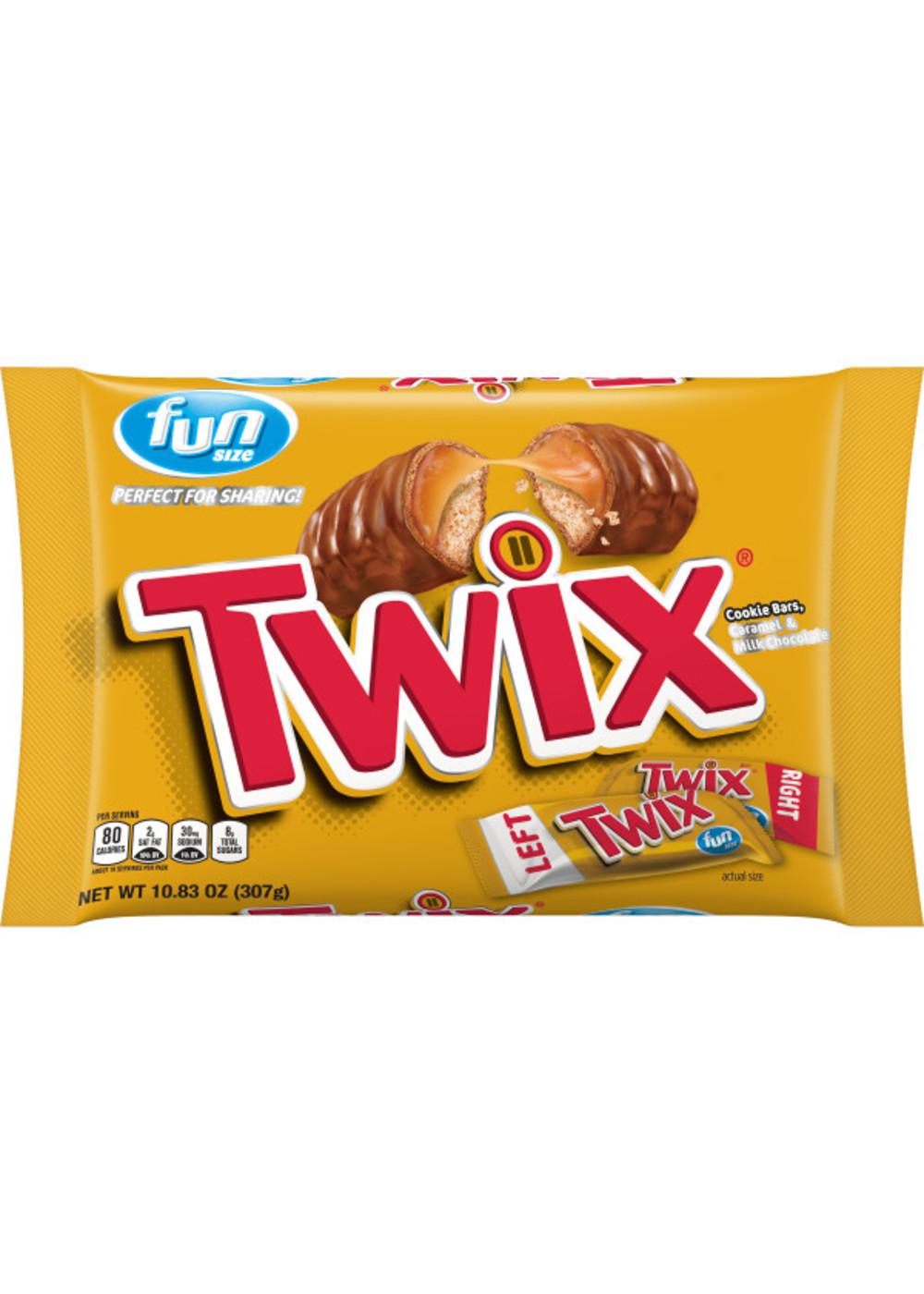Twix Caramel Chocolate Cookie Fun Size Candy Bars; image 1 of 10