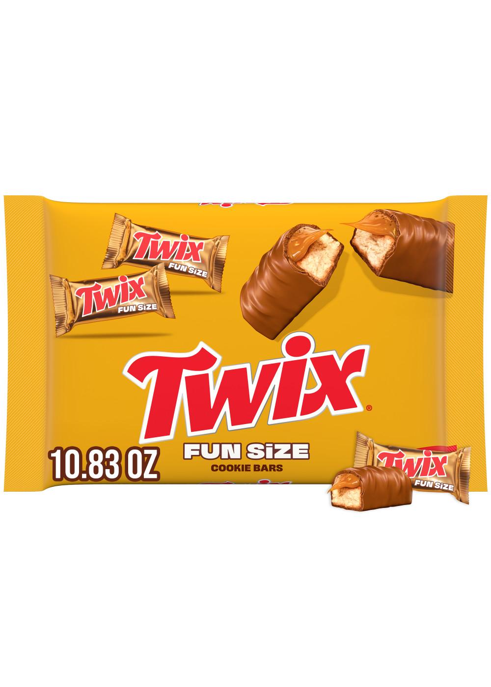 Twix Milk Chocolate Caramel Cookie Fun Size Candy Bars; image 1 of 10