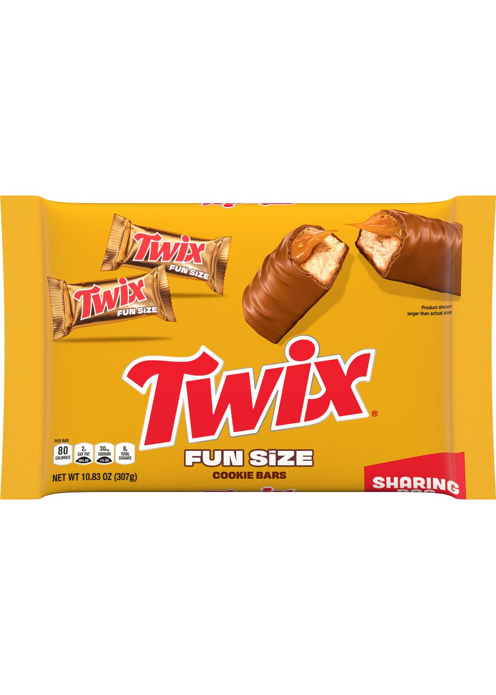 Twix Milk Chocolate Caramel Cookie Fun Size Candy Bars; image 4 of 10