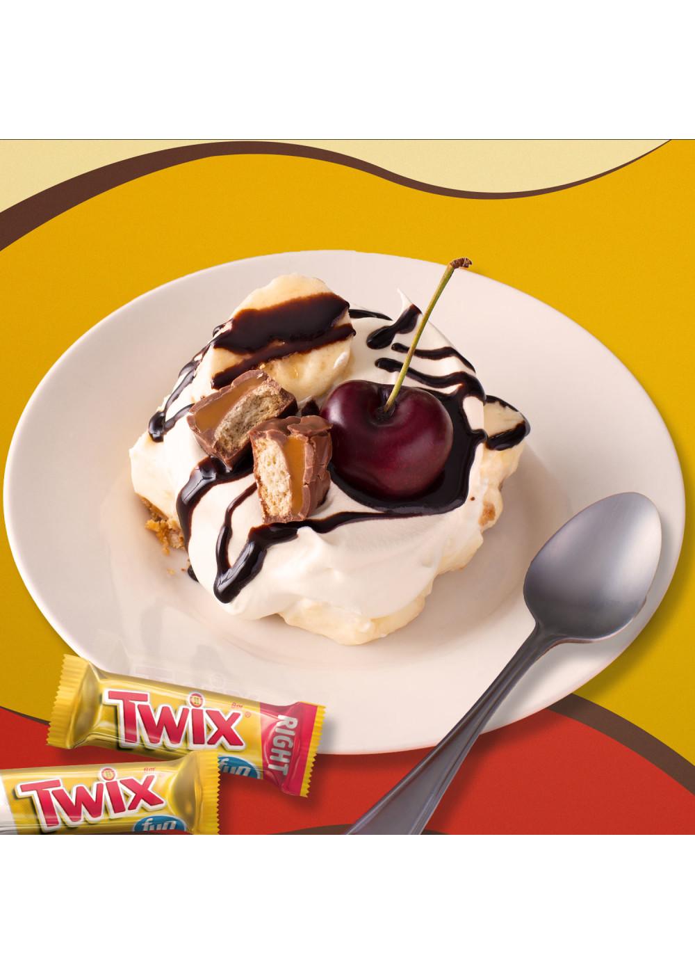 Twix Caramel Chocolate Cookie Fun Size Candy Bars; image 5 of 10