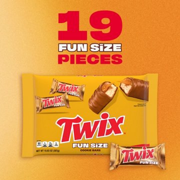Twix Milk Chocolate Caramel Cookie Fun Size Candy Bars