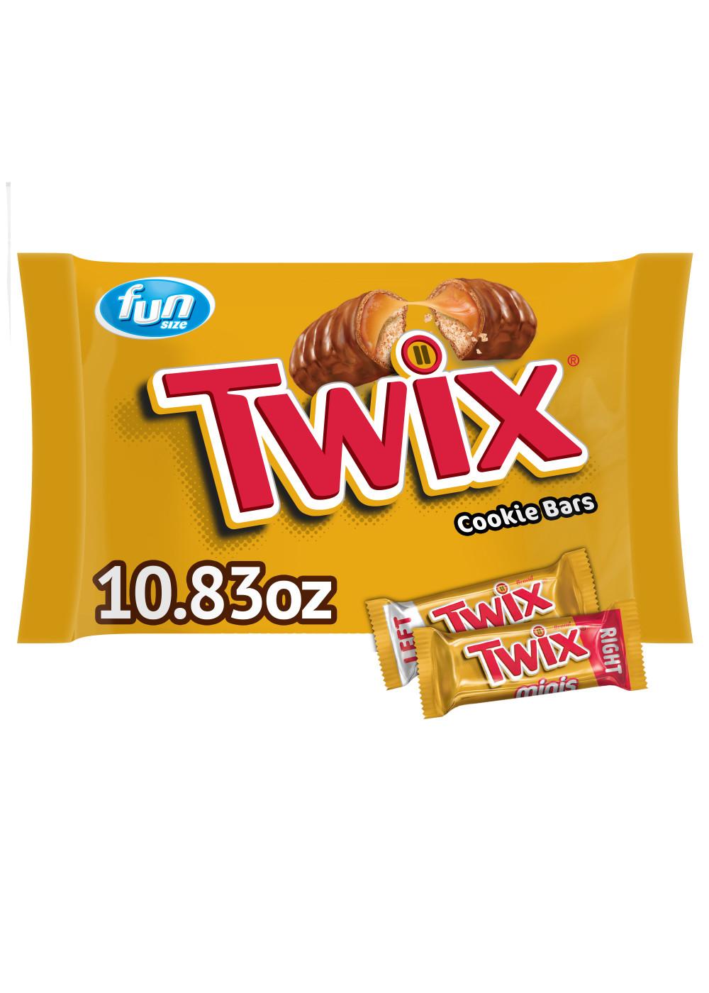 Twix Caramel Chocolate Cookie Fun Size Candy Bars; image 8 of 10