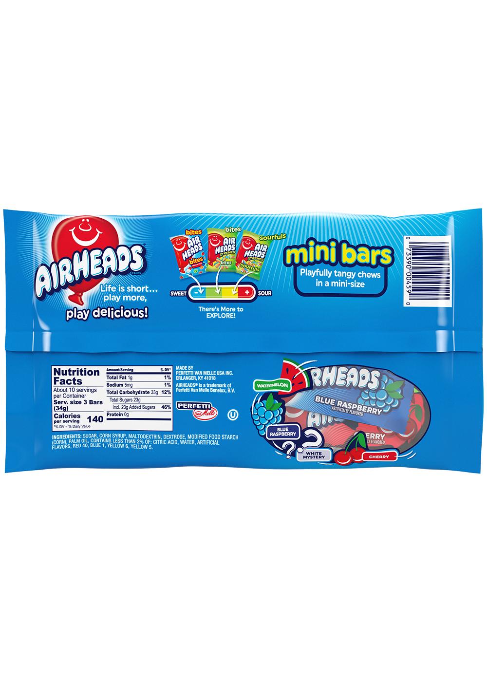 Airheads Assorted Flavors Mini Bars Candy; image 2 of 2
