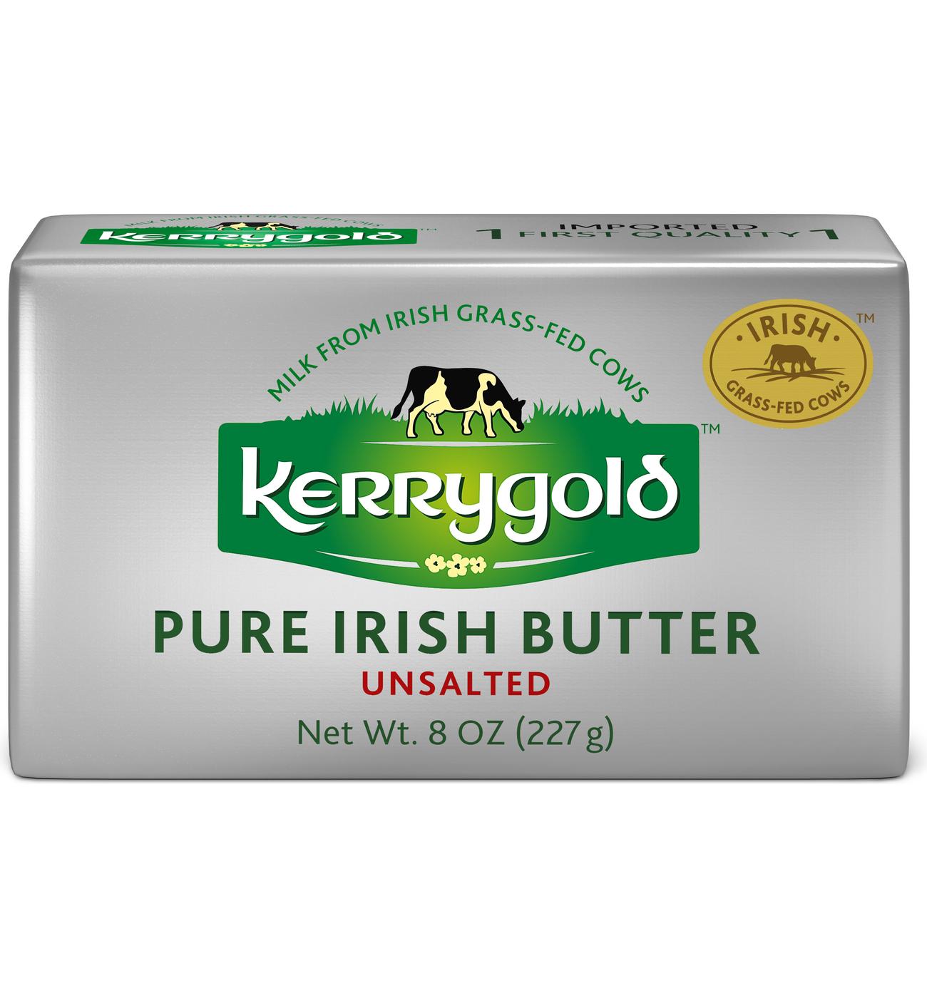 Kerrygold Grass-Fed Unsalted Pure Irish Butter; image 1 of 3