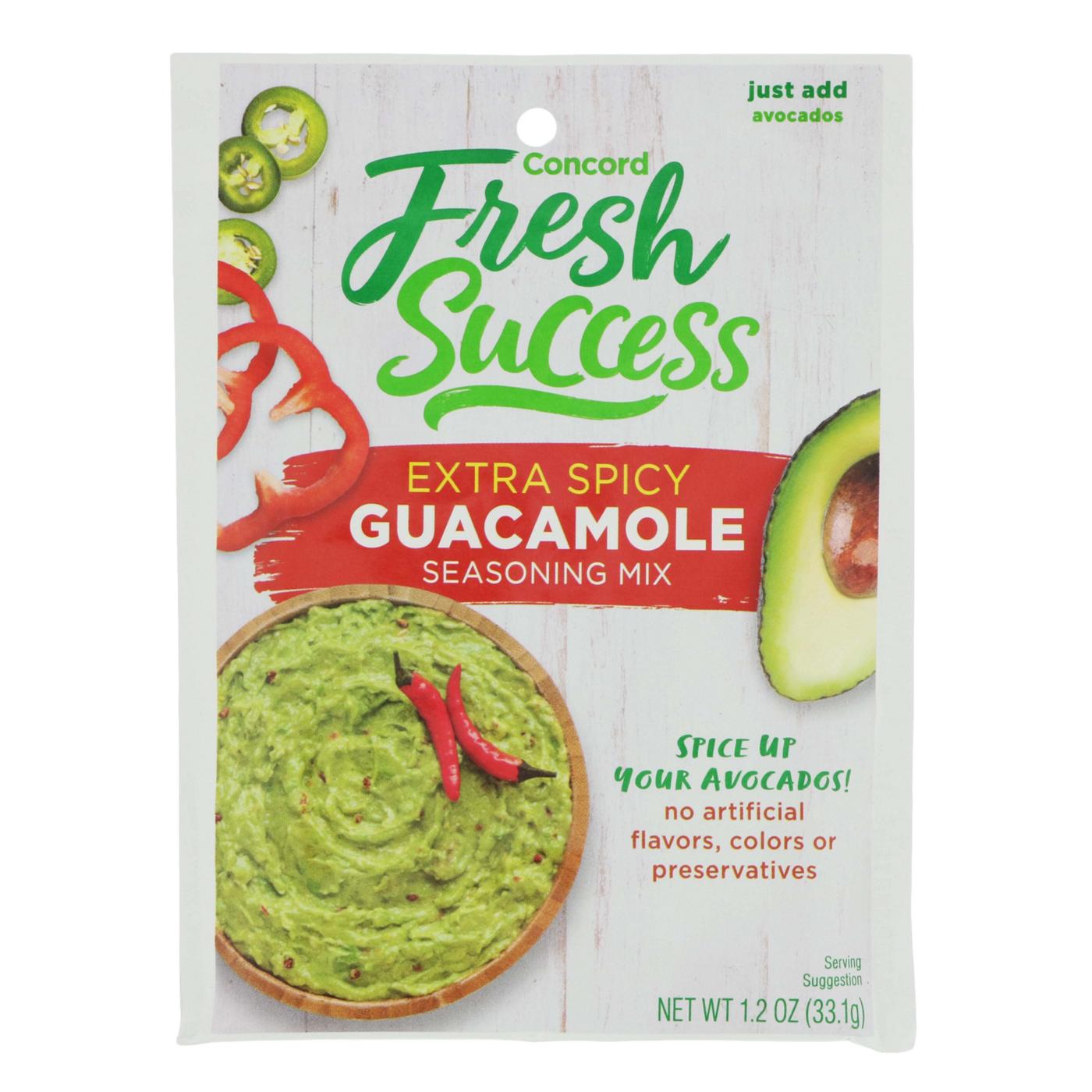 Concord Foods Extra Spicy Guacamole Seasoning Mix Shop Spice mixes at