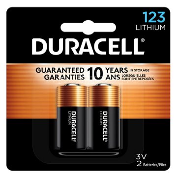 Duracell 123 3V Lithium Battery, 2 pk