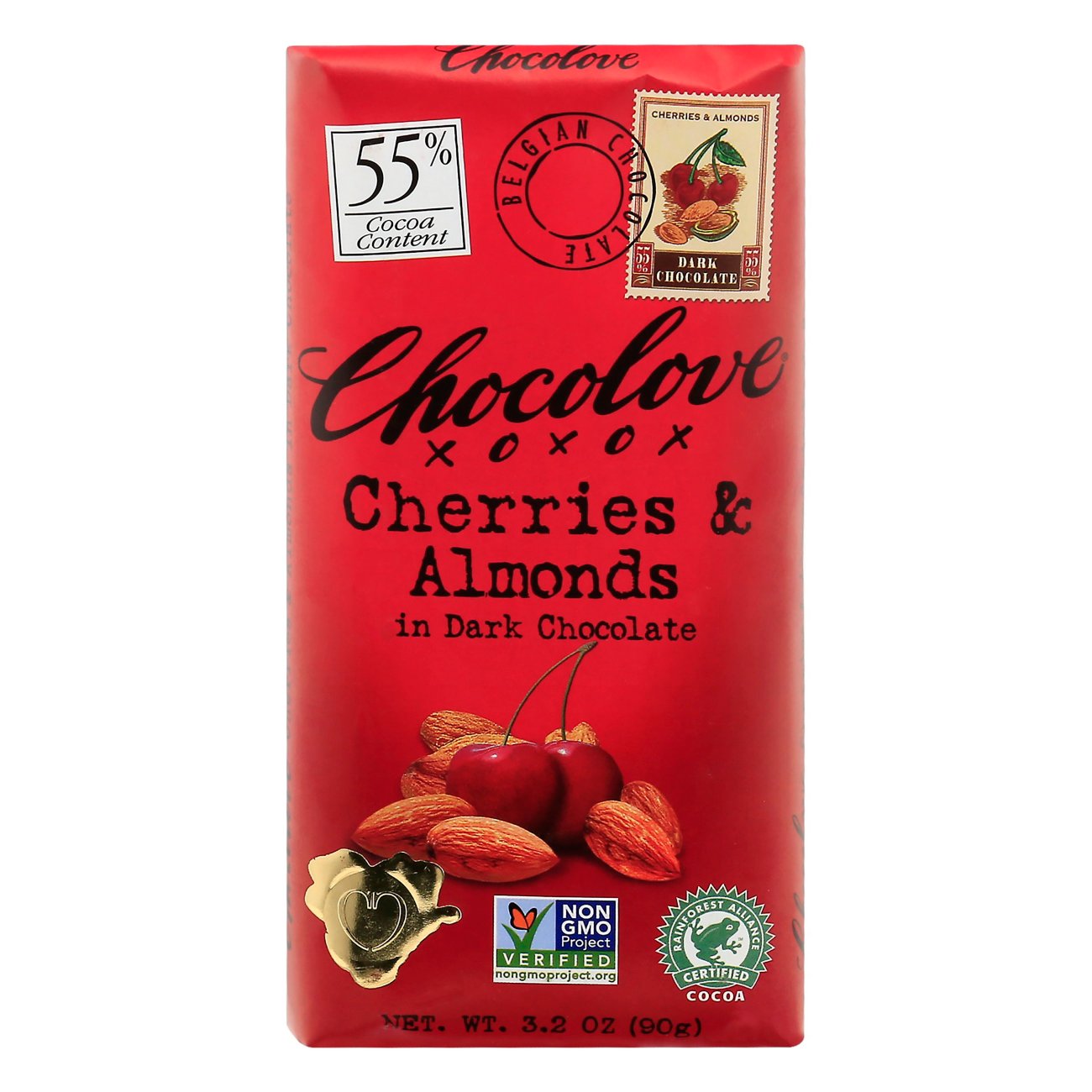 Chocolove Cherry & Almond in Dark Chocolate Bar - Shop at H-E-B