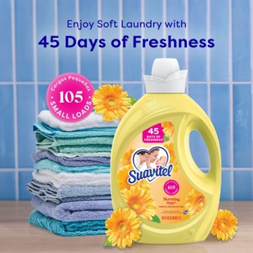 Suavitel HE Liquid Fabric Conditioner, 105 Loads - Morning Sun, 105 oz