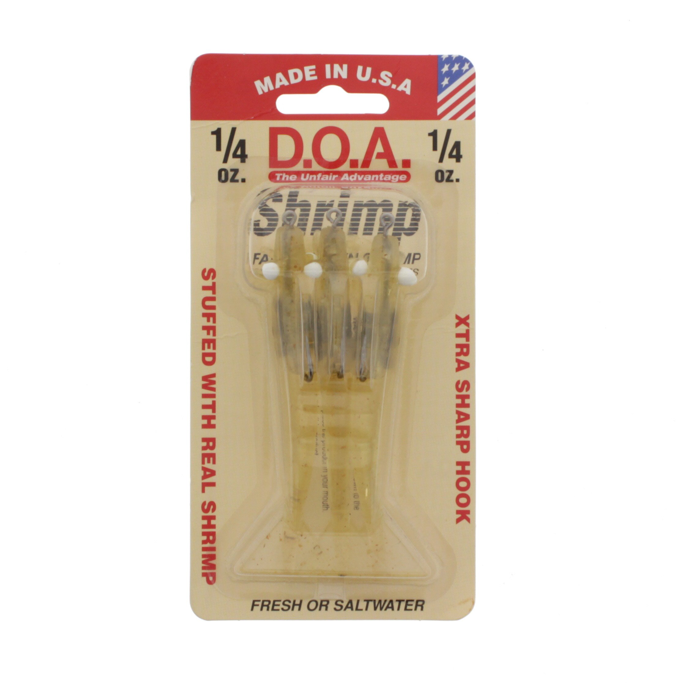 D.O.A. 3 Inch Clear with Chartreuse Tail Shrimp Lure - Shop Fishing at H-E-B