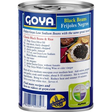 Goya Black Beans Low Sodium