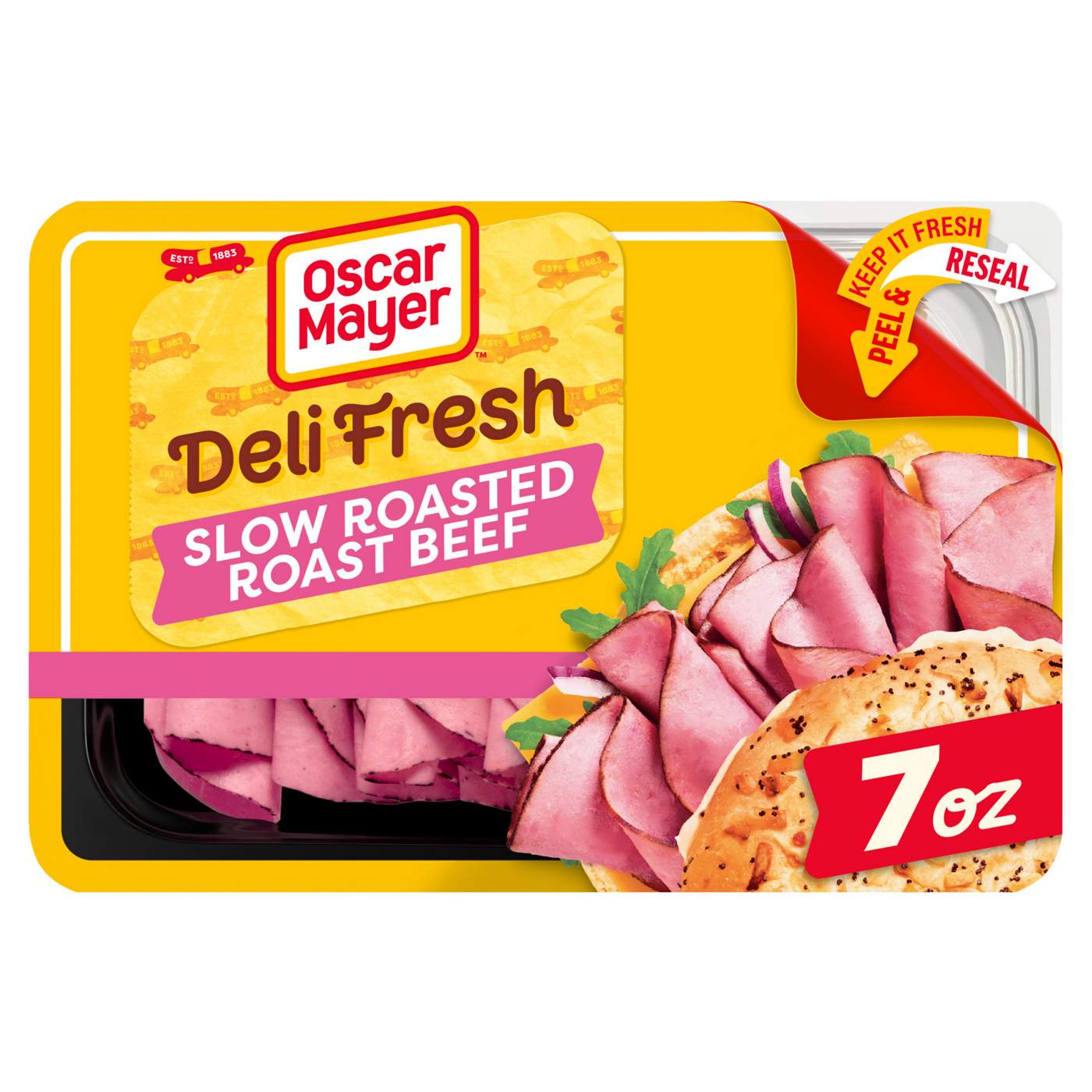 Oscar Mayer Deli Fresh Slow Roasted Roast Beef Lunch Meat; image 1 of 4