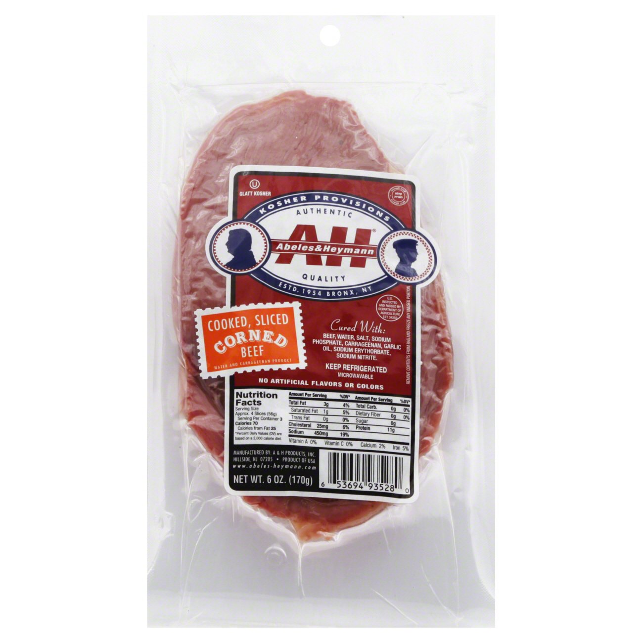 Abeles & Heymann Cooked Sliced Corned Beef Shop Beef at HEB