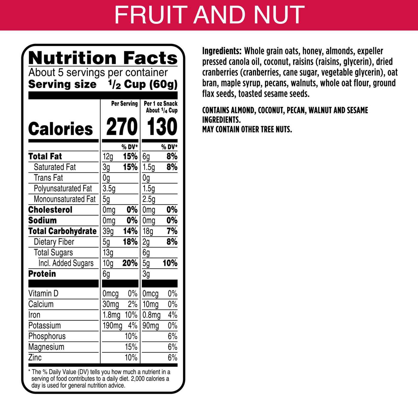 Bear Naked Granola - Fruit & Nut; image 5 of 6