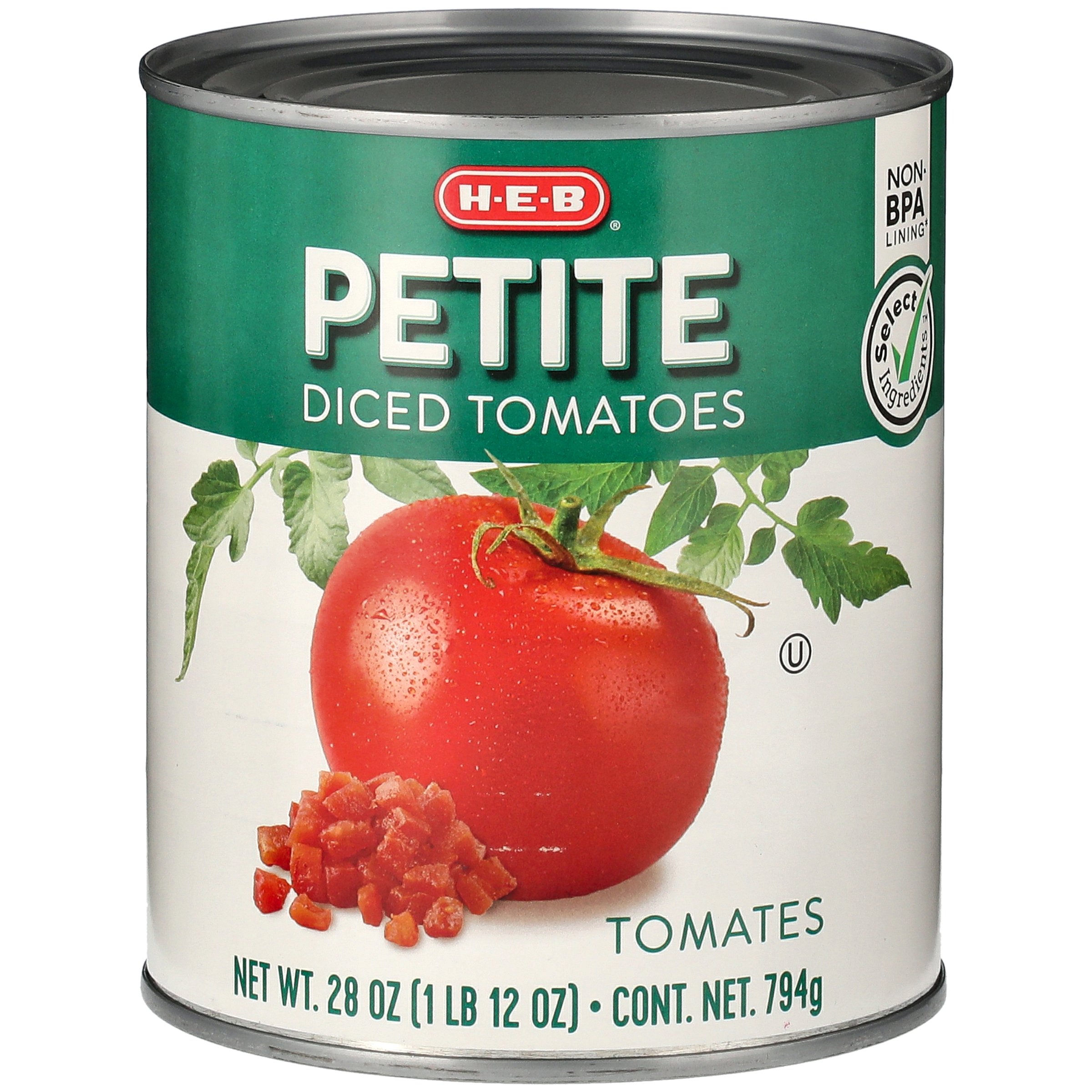 HEB Select Ingredients Petite Diced Tomatoes Shop Canned & Dried