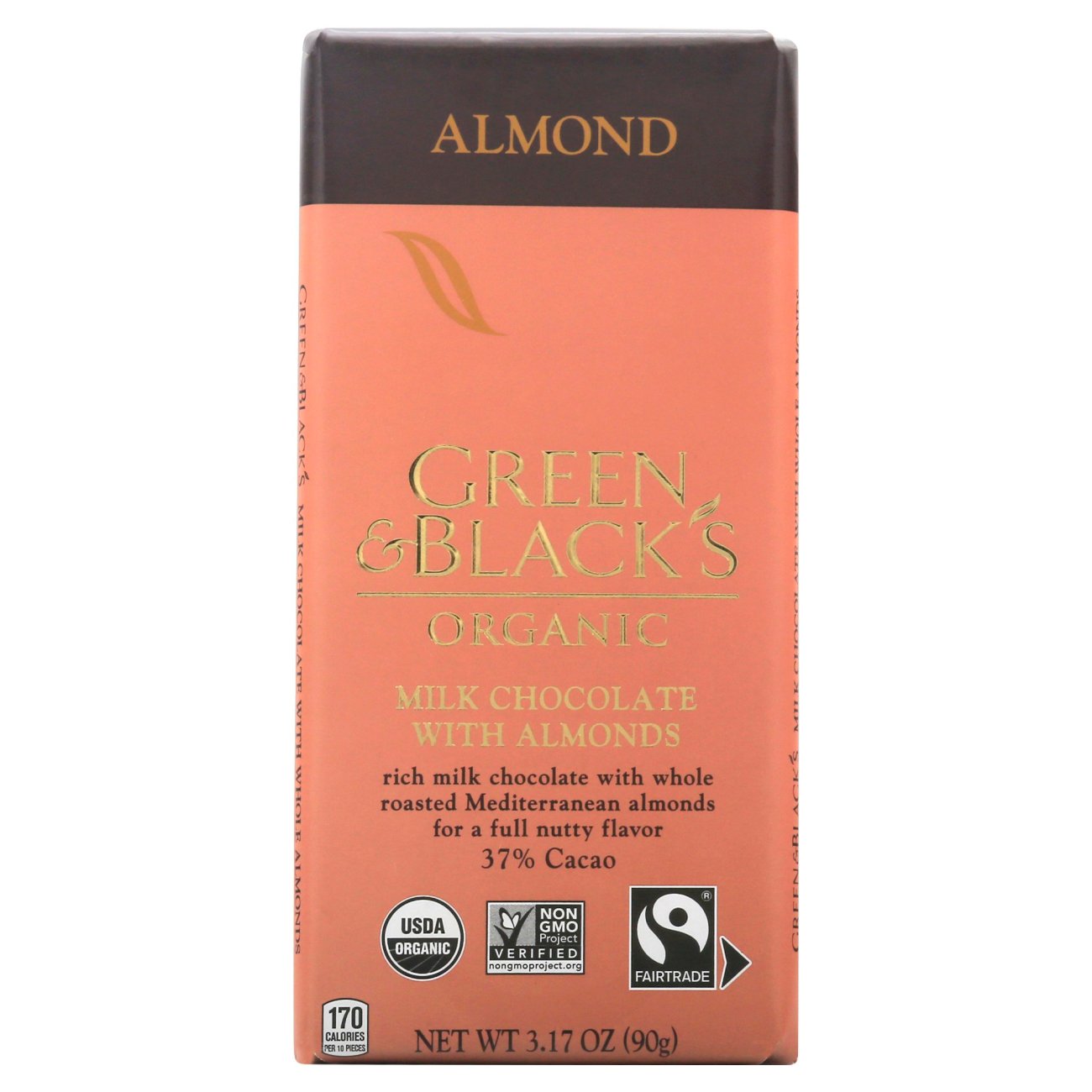 Green & Blacks Organic Organic 37 Cacao Milk Chocolate with Almonds