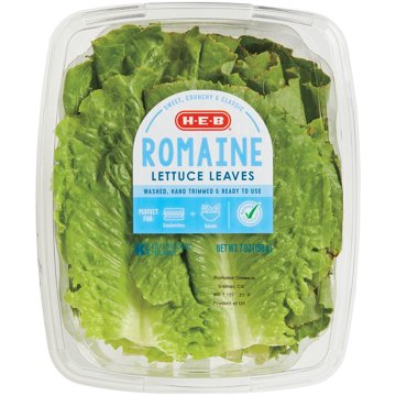 H-E-B Fresh Romaine Lettuce Leaves, 7 oz