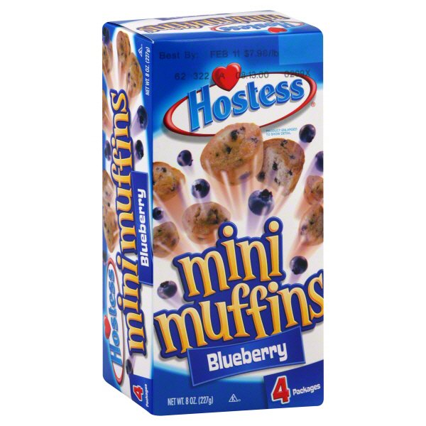 Hostess Blueberry Mini Muffins Shop Snack Cakes At H E B