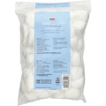 H-E-B Super Jumbo Cotton Balls, 70 ct