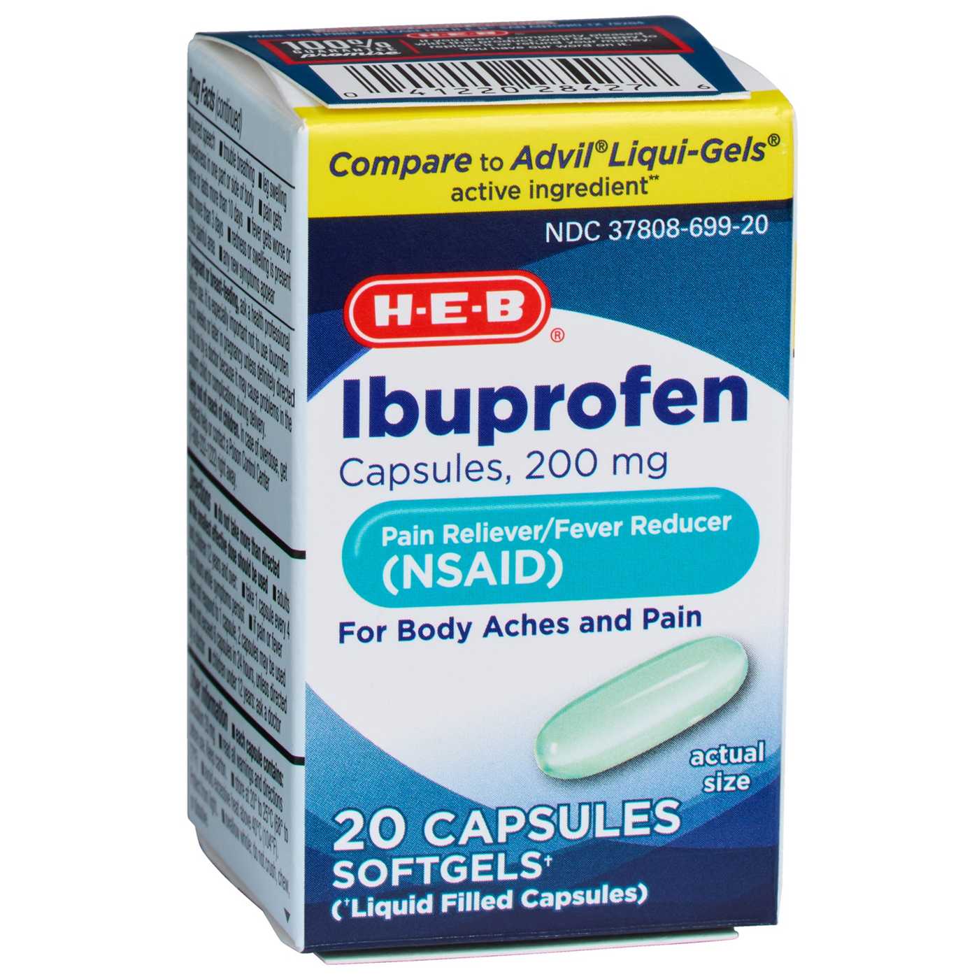 H-E-B Ibuprofen 200 mg Softgels; image 2 of 6