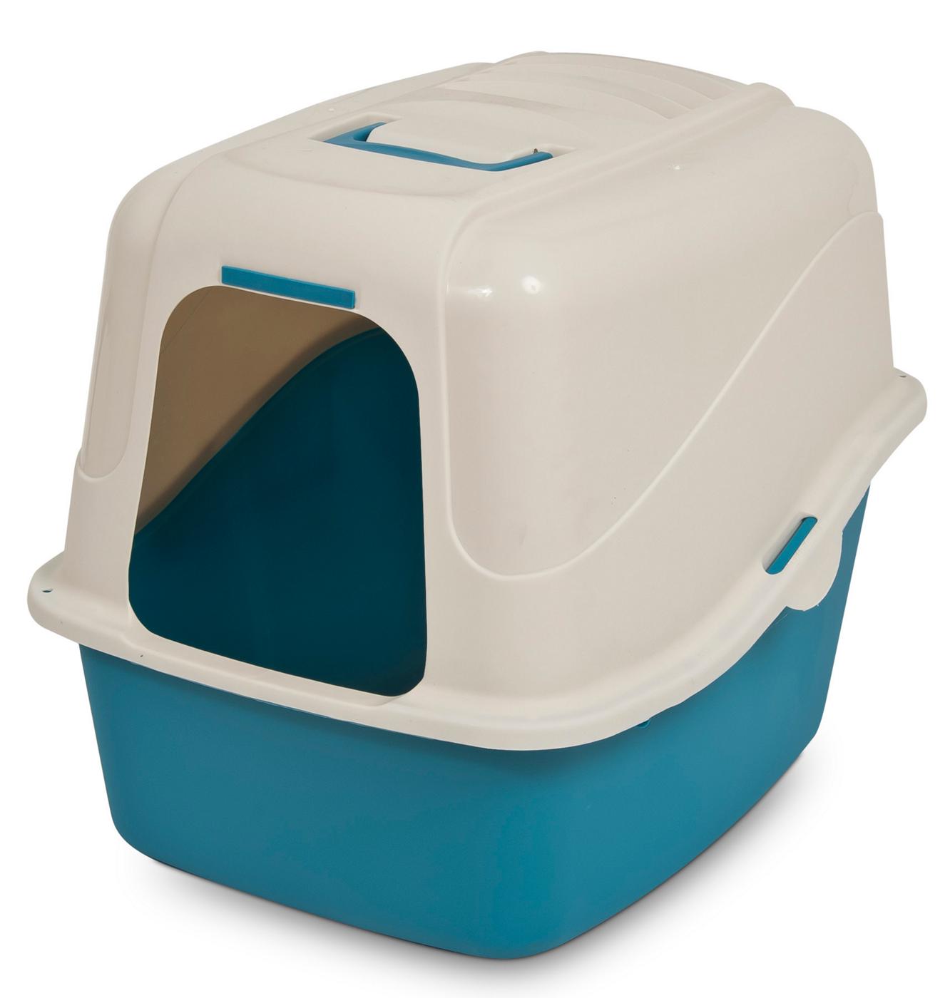 Petmate Jumbo Basic Hooded Pan Set Colors May Vary Shop Litter