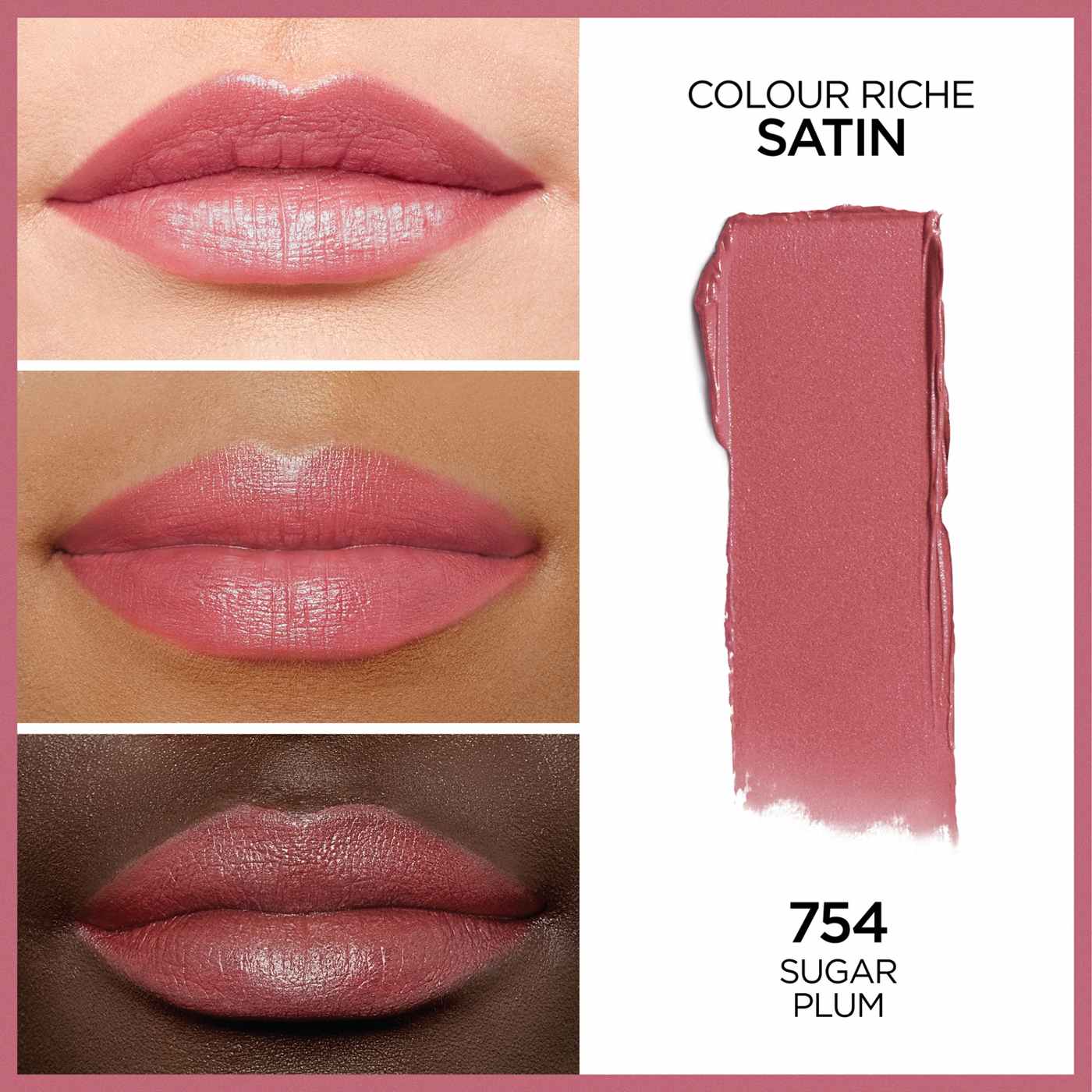 L'Oréal Paris Colour Riche Original Satin Lipstick - Sugar Plum; image 4 of 5