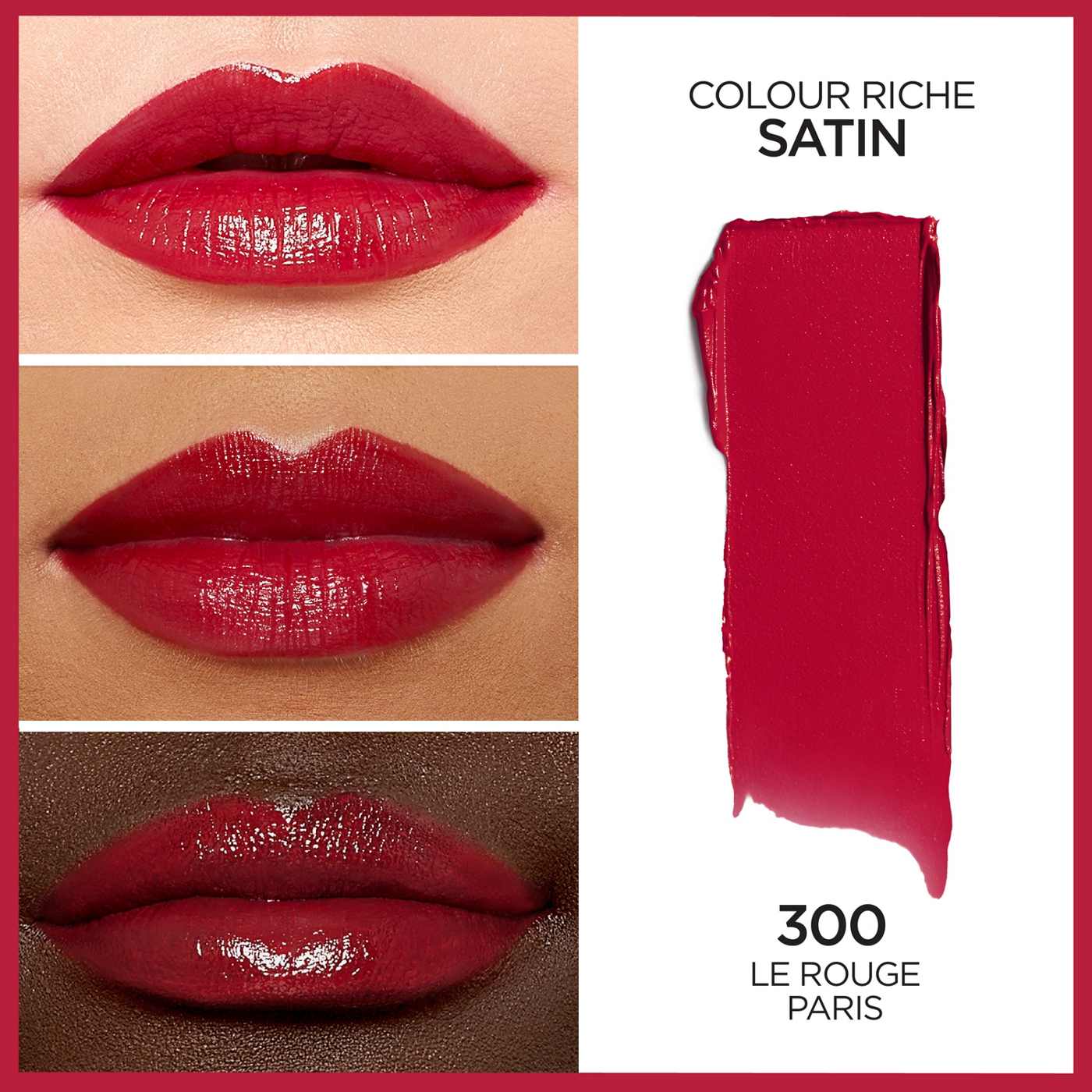 L'Oréal Paris Colour Riche Original Satin Lipstick -  Le Rouge Paris; image 5 of 5