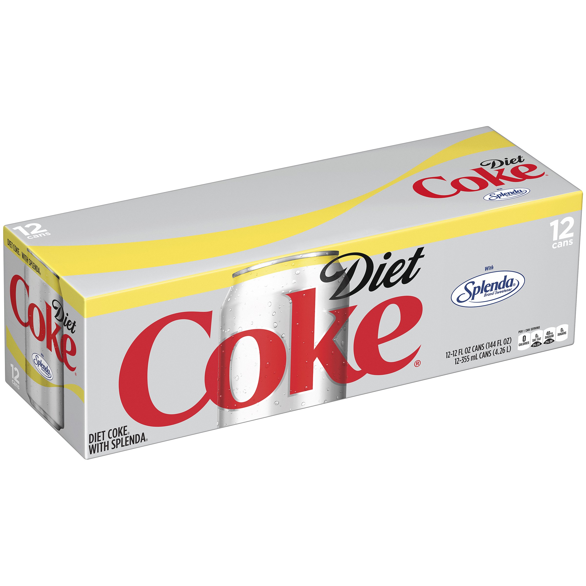 Coca Cola Diet Coke Sweetened With Splenda 12 Oz Cans Shop Soda At H E B