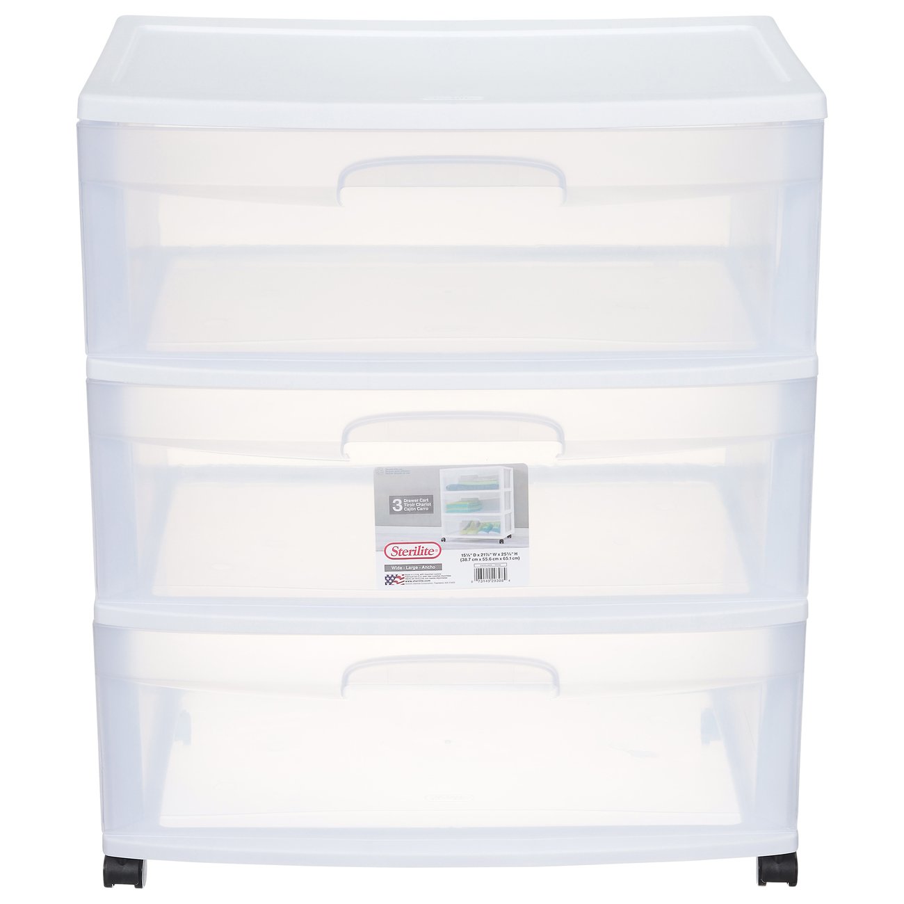 Sterilite White Clearview 3 Drawer Storage Unit - Shop Storage Bins at H-E-B