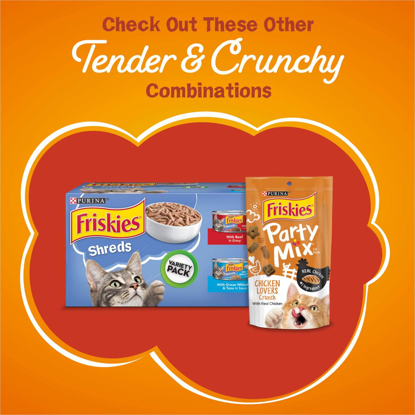Friskies Purina Friskies Dry Cat Food, Tender & Crunchy Combo; image 9 of 10