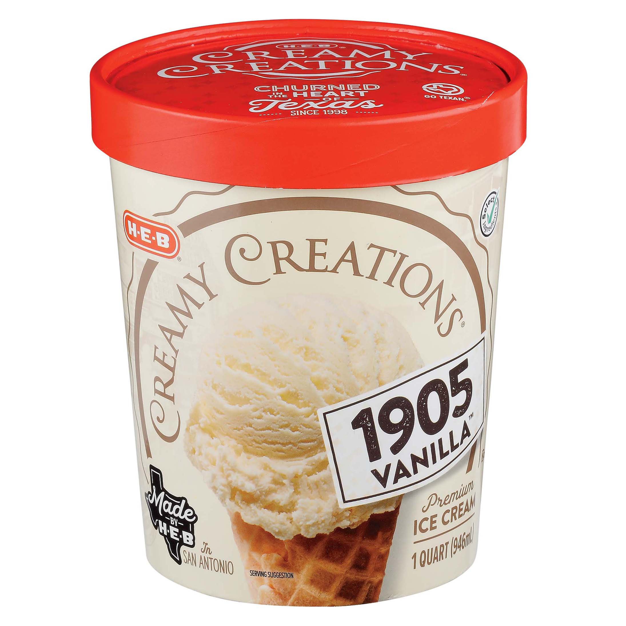 1905 vanilla ice cream