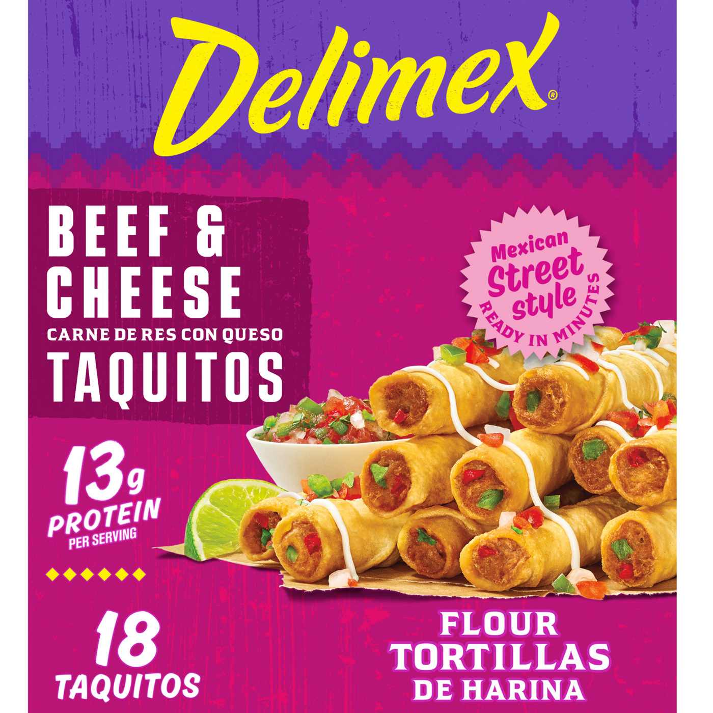 Delimex Beef & Cheese Flour Taquitos; image 1 of 9