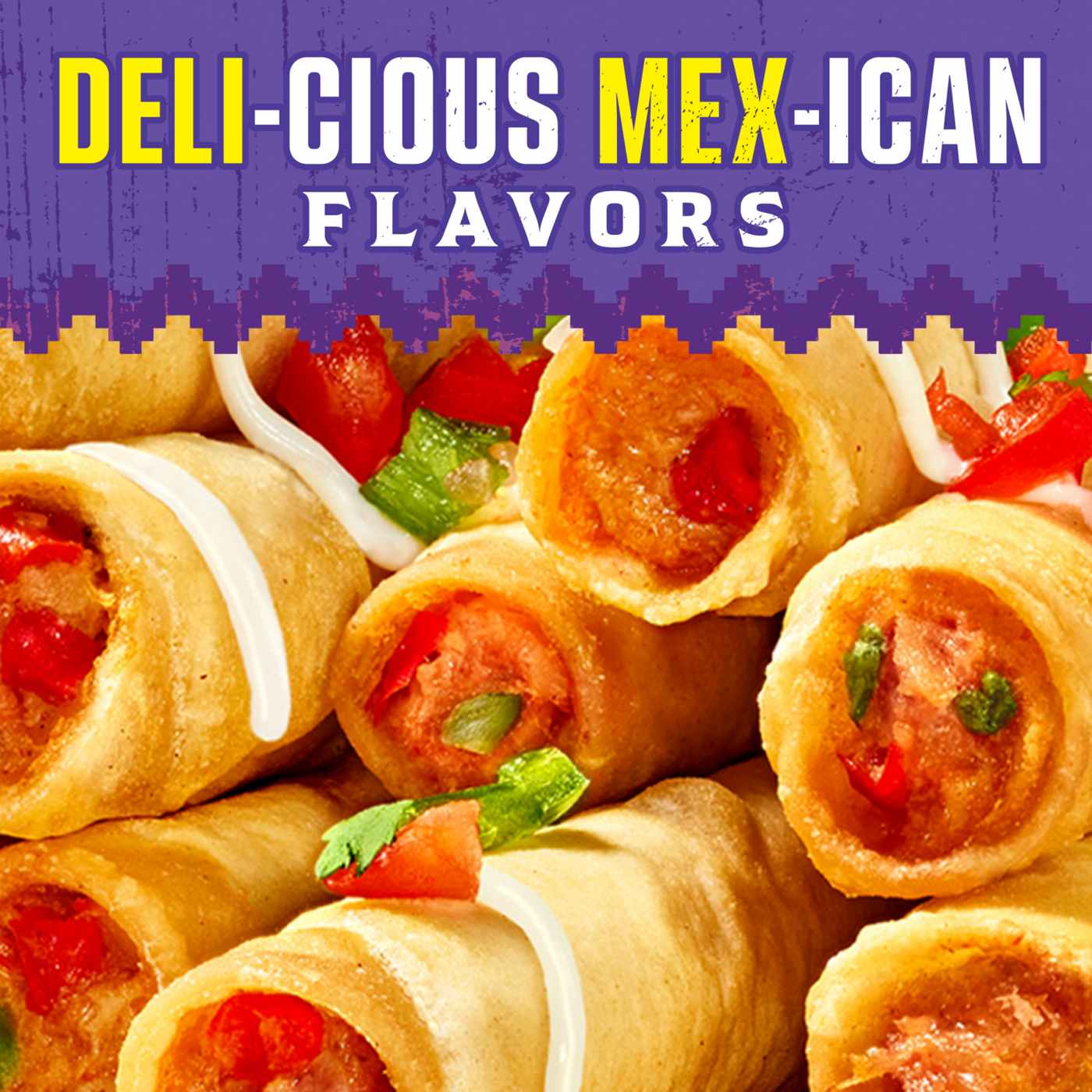 Delimex Chicken & Cheese Flour Taquitos, Frozen Appetizer Shop