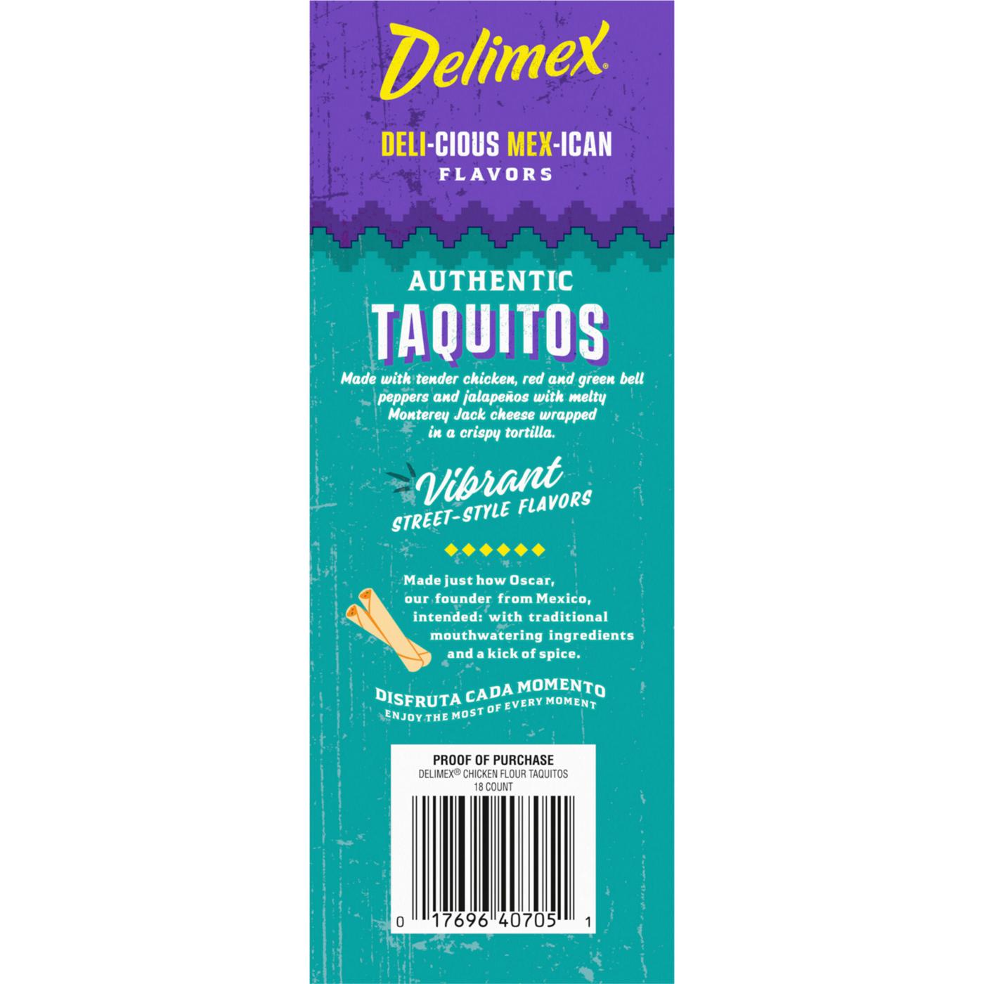 Delimex Chicken & Cheese Flour Taquitos, Frozen Appetizer; image 8 of 9